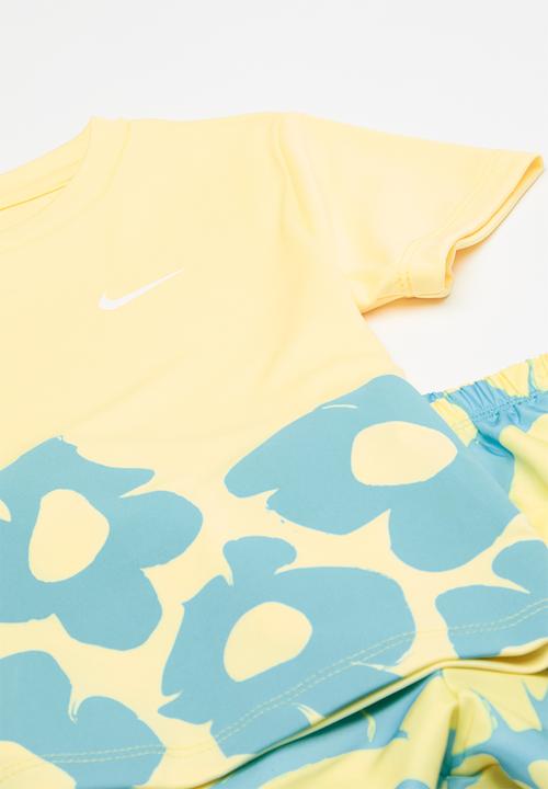 Nike - Nkg floral df sprinter short s - aquarius blue