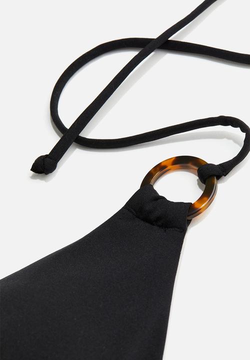 H&M - Padded triangle bikini top - black