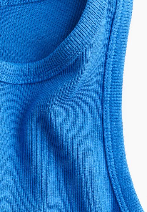 H&M - Cropped vest top - blue
