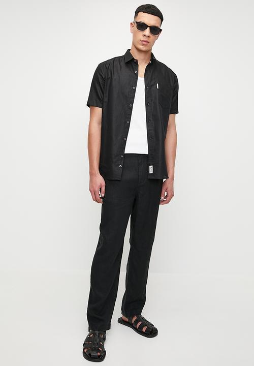 Ben Sherman - Linen Shirt Short Sleeve - Black