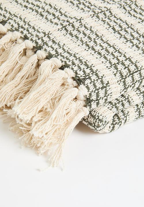 H&S - Cotton Waffle Throw - Natural