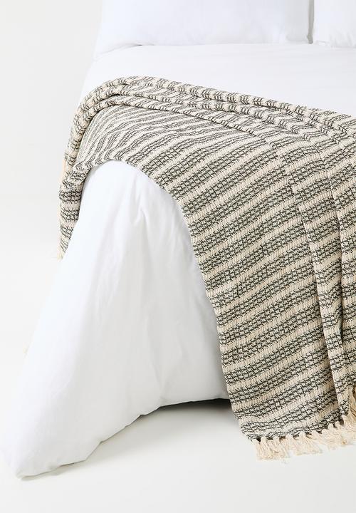 H&S - Cotton Waffle Throw - Natural