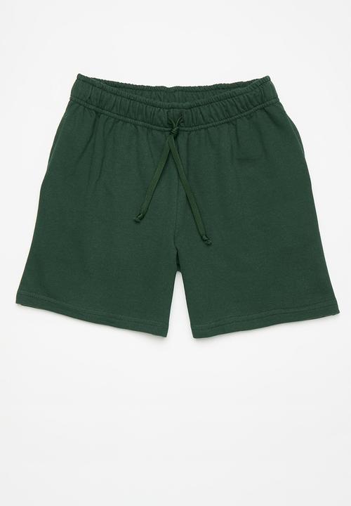 Pop Candy - 2 Pack shorts-forest green & grey