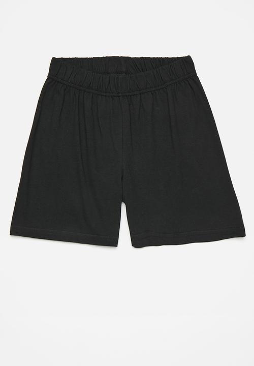 Pop Candy - 2 Pack pj short - grey & black