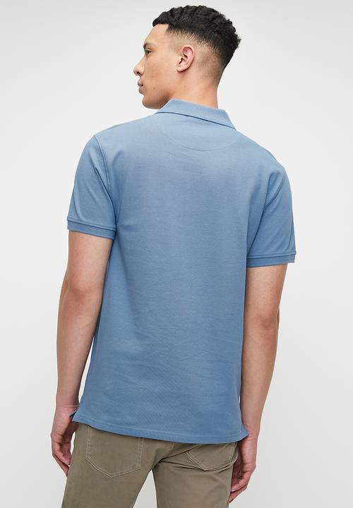 POLO - Carter Short Sleeve Pique Golfer  - Petrol Blue