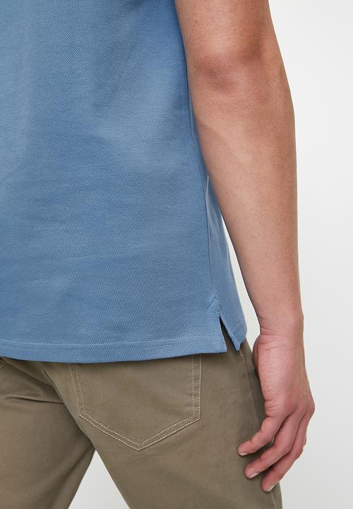 POLO - Carter Short Sleeve Pique Golfer  - Petrol Blue