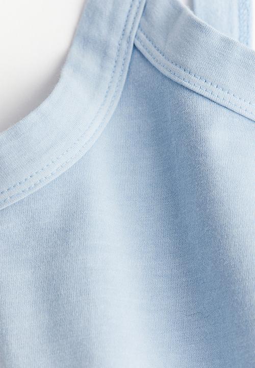 H&M - Cropped strappy top - light blue