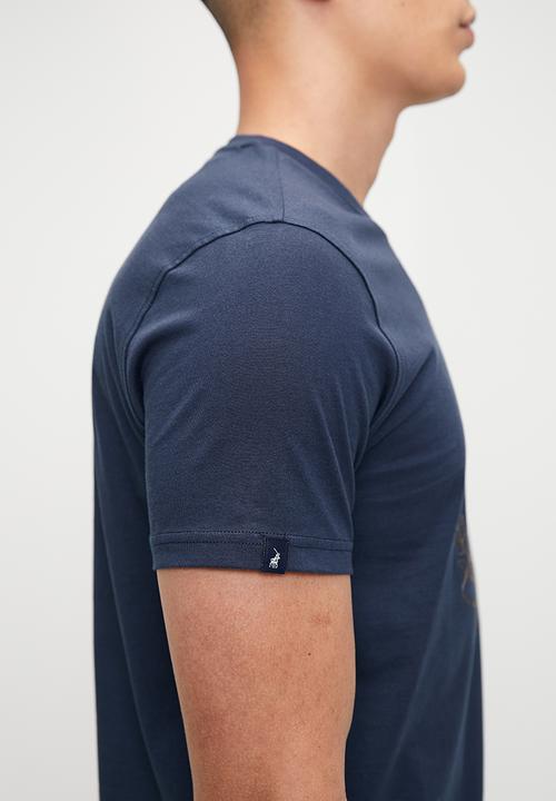 POLO - Wyatt Crest Embroided Ss Tee  - Navy
