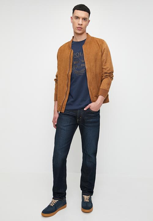 POLO - Wyatt Crest Embroided Ss Tee  - Navy