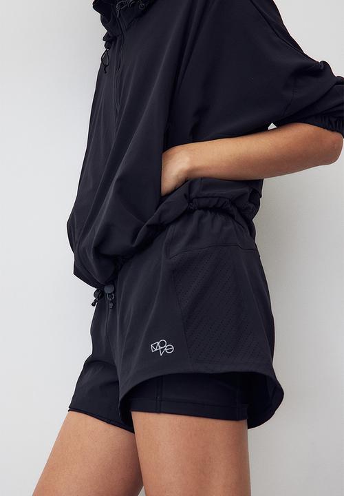 H&M - Double-layered running shorts in drymove™ - black