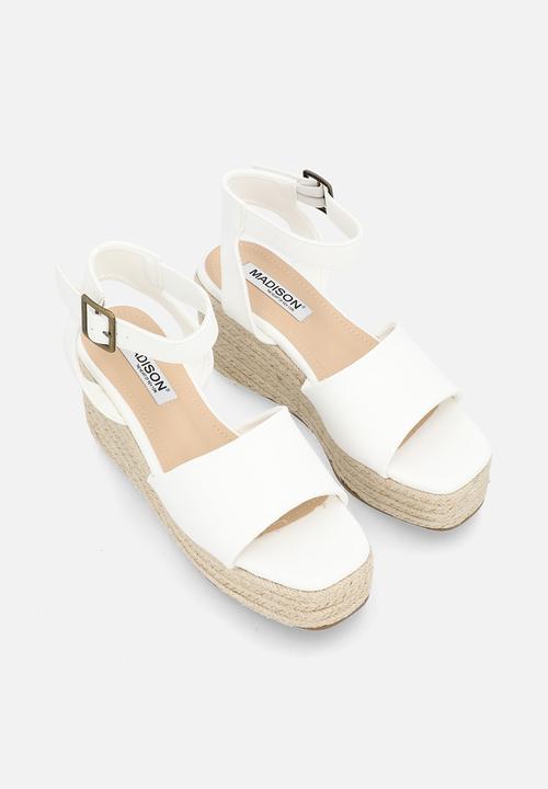 Madison® - Lauren espadrille heel - white