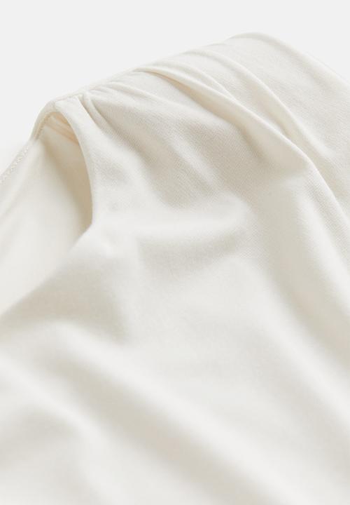 H&M - Shoulder-pad dress - cream