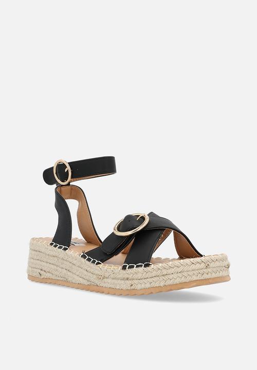 Madison® - Lilith espadrille sandal - matt black