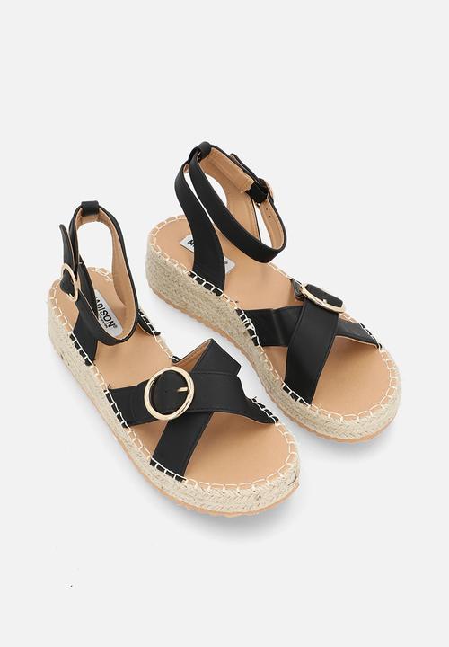 Madison® - Lilith espadrille sandal - matt black
