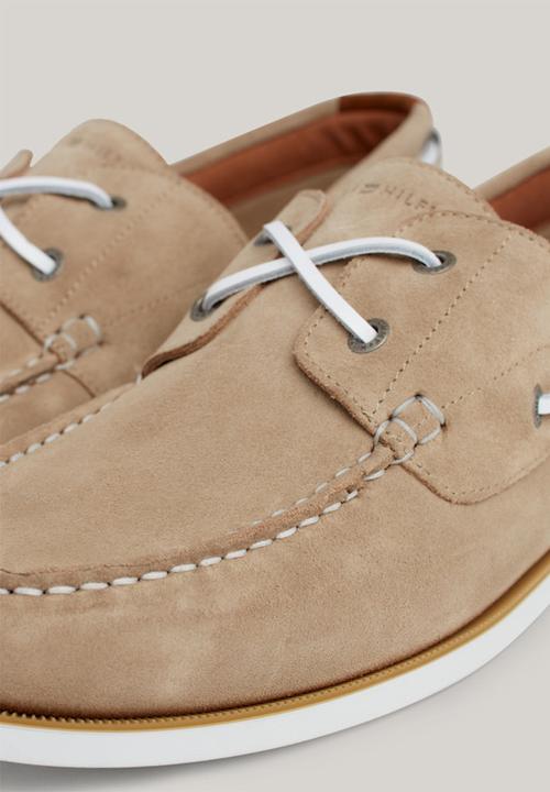 Tommy Hilfiger - TH Boat Shoe Core Suede - Beige
