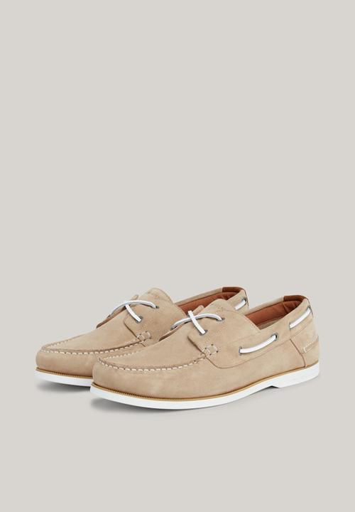 Tommy Hilfiger - TH Boat Shoe Core Suede - Beige