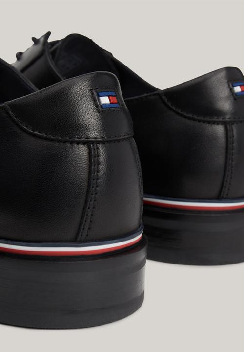 Tommy Hilfiger - Core RWB Hilfiger Leather Shoe - Black
