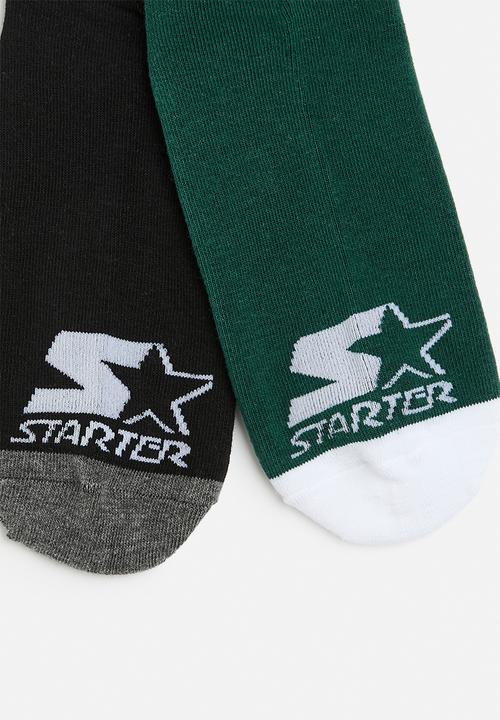 Starter - Starter ankle logo 2pack sock   - multicolouredc