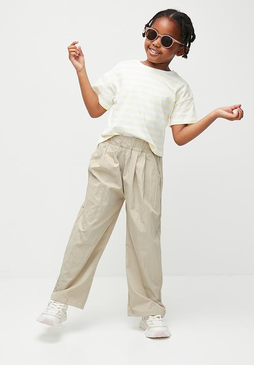 Pop Candy - Cropped lounge pants - stone