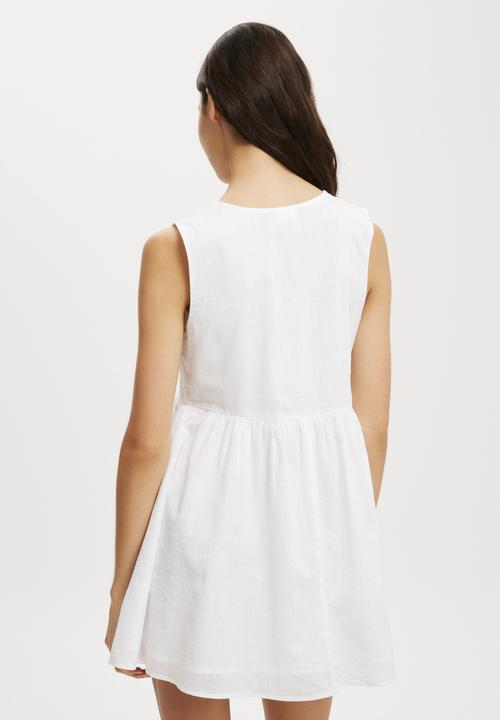 Cotton On - Casey Cutwork Mini Dress - White