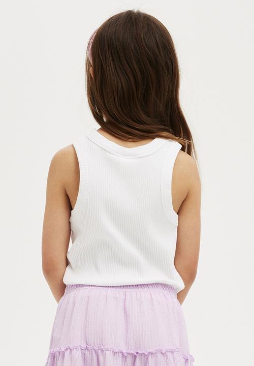 Cotton On - Eleanor tank - white rib