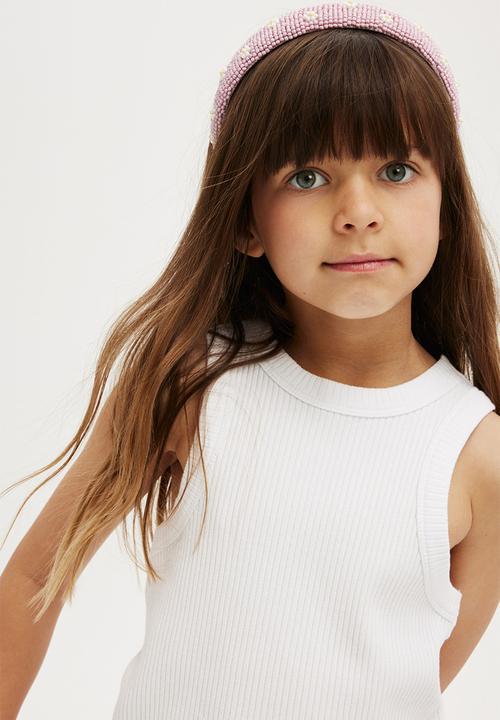 Cotton On - Eleanor tank - white rib