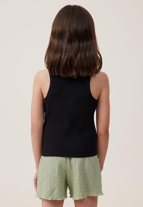 Cotton On - Eleanor tank - black rib