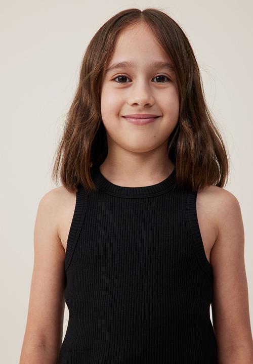 Cotton On - Eleanor tank - black rib