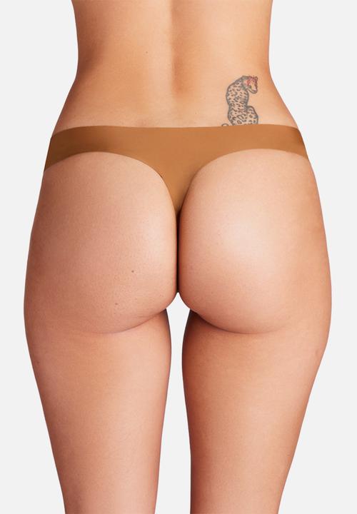 Under Armour - Ua Pure Stretch No Show 3 Pack Thong - Hue