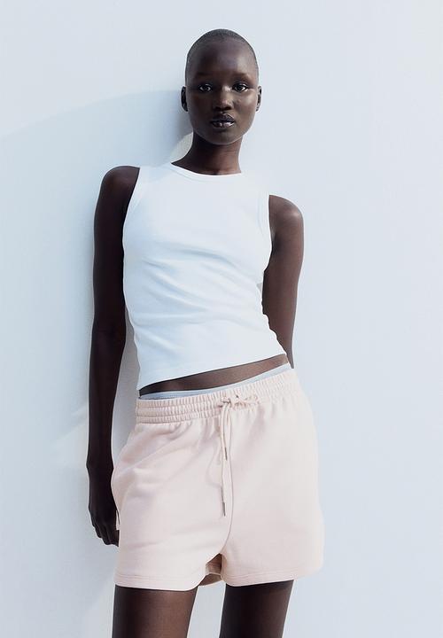 H&M - Sweatshirt shorts - powder pink