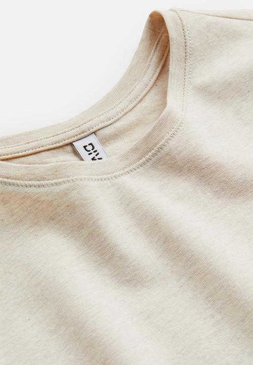 H&M - Fitted T-shirt - beige