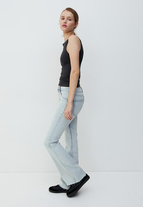 H&M - Flared high jeans - pale denim blue