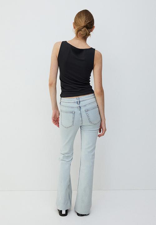 H&M - Flared high jeans - pale denim blue