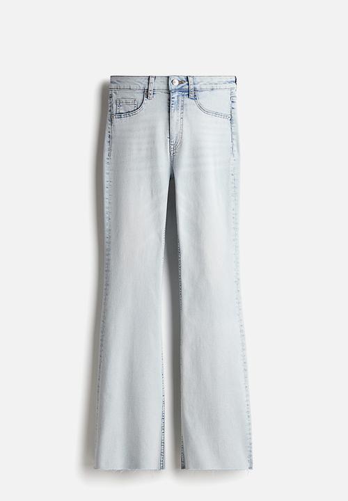 H&M - Flared high jeans - pale denim blue