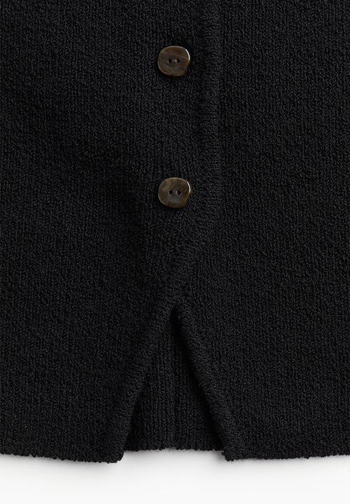 H&M - Knitted tube top - black