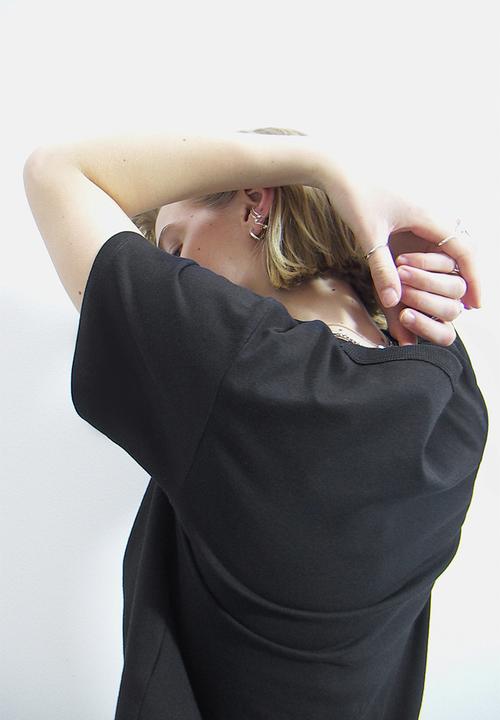 H&M - Printed T-shirt - black