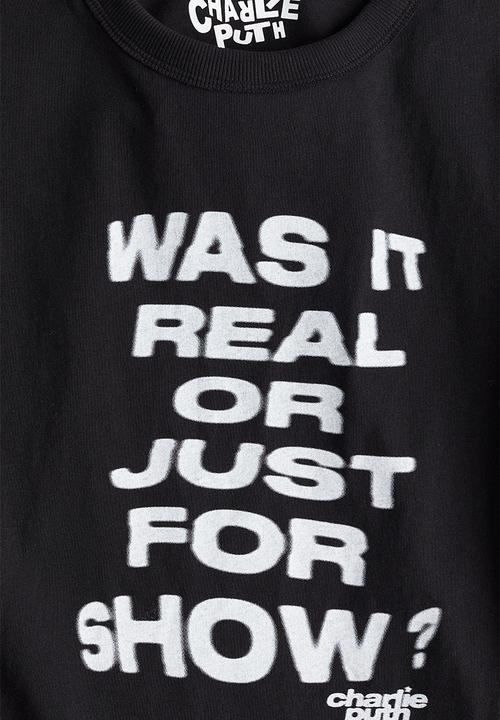 H&M - Printed T-shirt - black