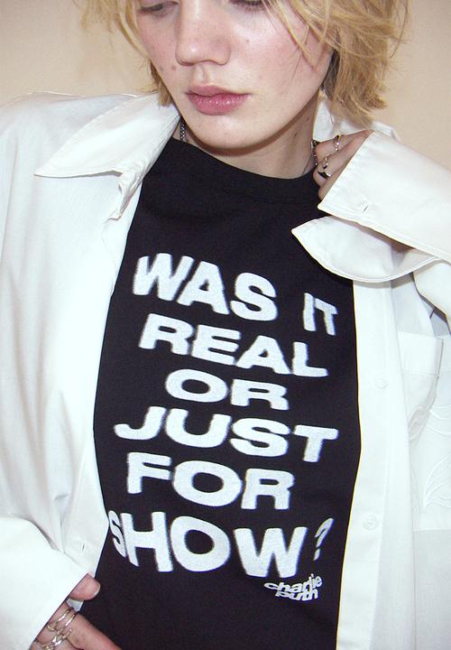 H&M - Printed T-shirt - black