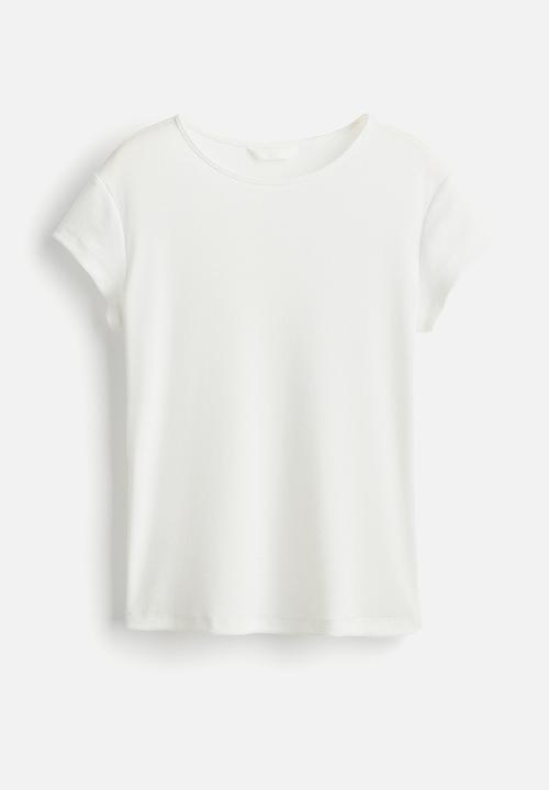 H&M - Fitted t-shirt - white