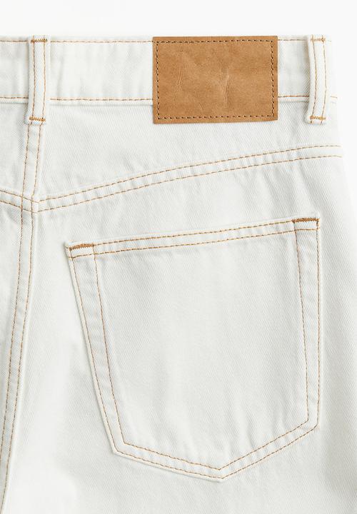H&M - Wide high jeans - cream