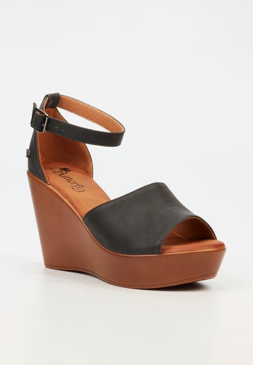Butterfly Feet - Allora 2 wedge - black