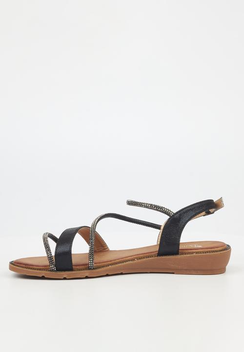 Butterfly Feet - Iva 2 embellished - black