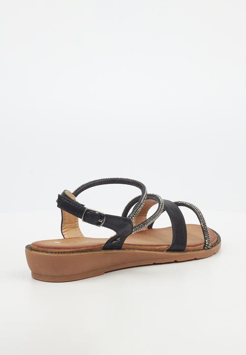 Butterfly Feet - Iva 2 embellished - black