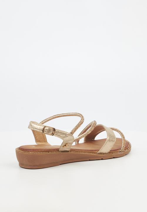 Butterfly Feet - Iva 2 embellished - gold