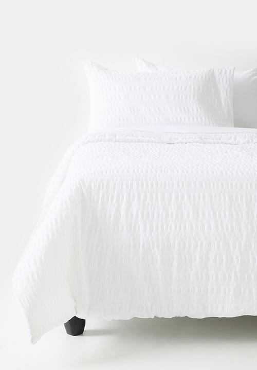 Sixth Floor - Seersucker quilt - white