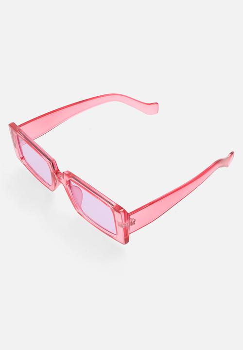 Superbalist - Sage rectangle sunglasses - pink