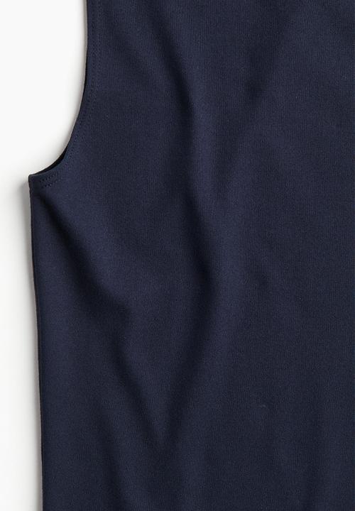 H&M - Boat-neck vest top - dark blue