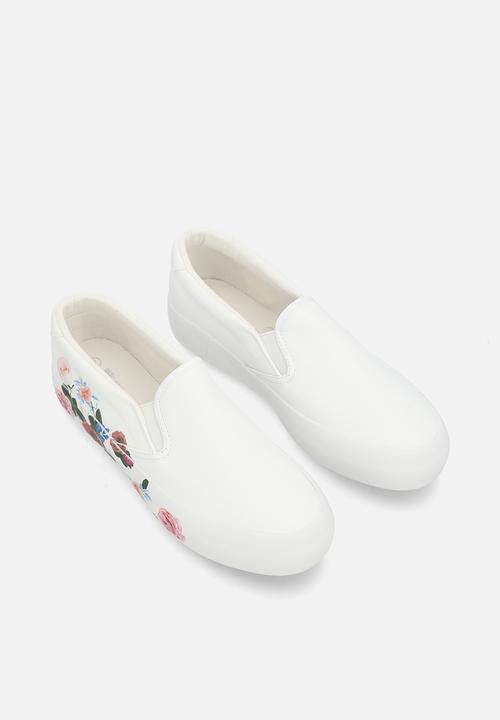 Pierre Cardin - Bouquet 2 Slip on - White Floral
