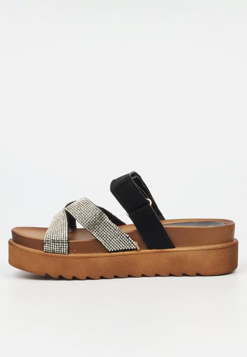 Butterfly Feet - Patos 2 flatform - black