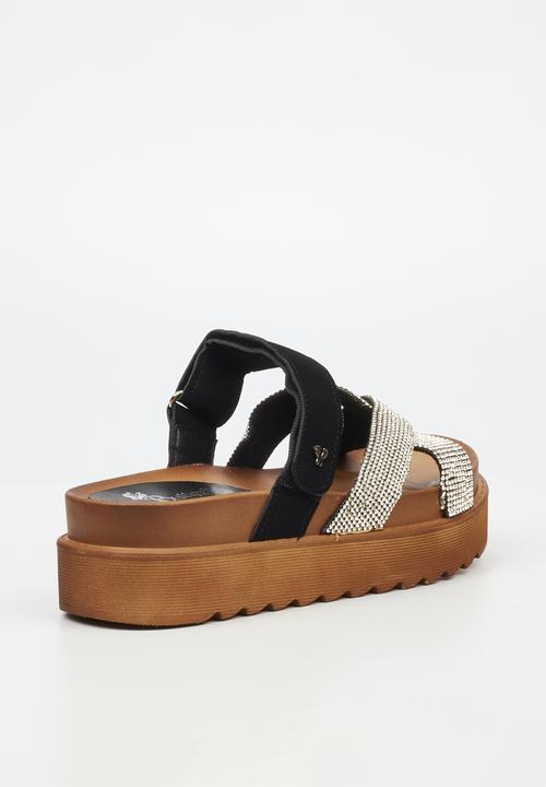 Butterfly Feet - Patos 2 flatform - black